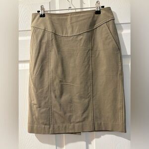 Banana Republic brown khaki casual skirt NWOT
